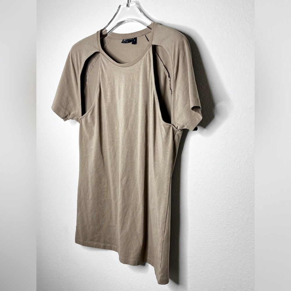 ASOS Cutout Beige Raglan Top Mens Sz XL